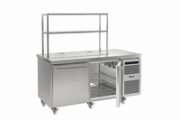 Gram K 1808 D CSH S OPL DL DR C2 U - Pass Through Refrigerated Counter 